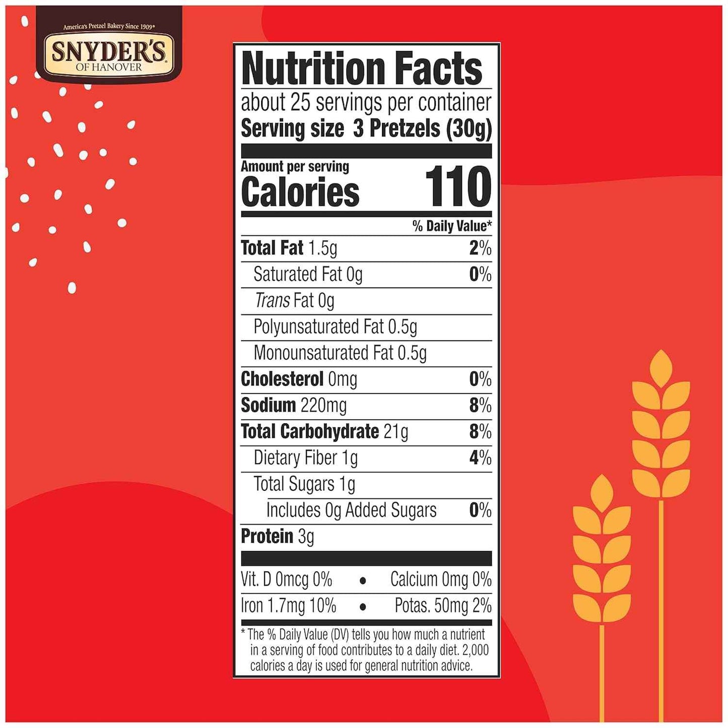 Snyder's of Hanover Pretzel Rods – Nut-Free Lunchbox Snack for Kids' Lunchboxes and After-School Cravings
