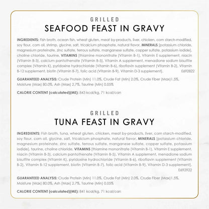 Purina Fancy Feast Seafood Collection in Gravy – Practical Pet Parent Gift for Holidays and Housewarmings, 30 Pack