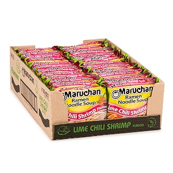 Maruchan Ramen Chicken, Instant Ramen Noodles Care Package for College Students, Dorm Move-In Gift with 3-Minute Ready to Eat Meals (24 Count)