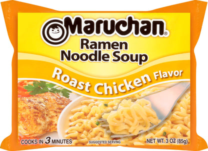 Maruchan Ramen Noodle Soup, Roasted Chicken Flavor, 12 count