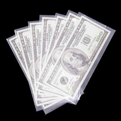 Premium 100-Pack Banknote Sleeves with Executive Storage Case – High-End Currency Preservation