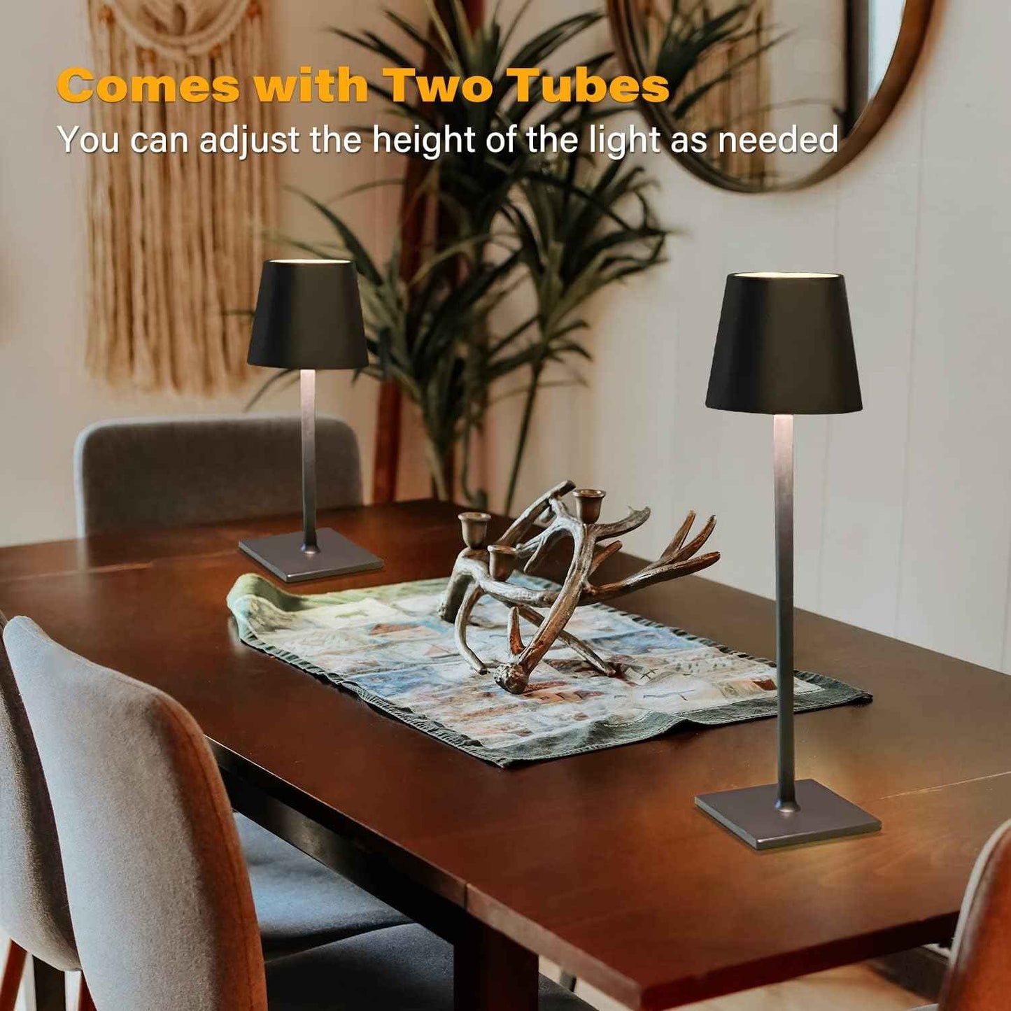 LumaGlow Cordless Table Lamp – Patio Dining Light for Summer Evenings, 20-Hour Battery Life