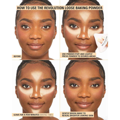 Revolution Loose Baking Powder – Thoughtful Birthday Gift for Her, Translucent Setting Powder for Daily Makeup