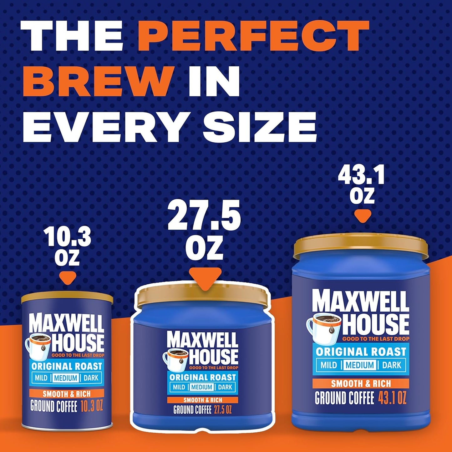 Maxwell House 27.5oz Ground Coffee Medium Original Roast – Office Break Room Pantry Staple for Shared Employee Brewing