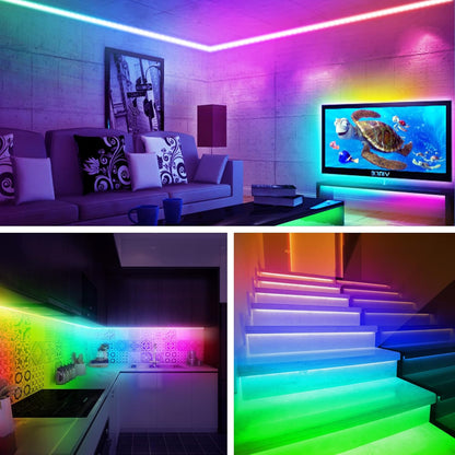 maylit ICRGB TV LED Backlight Kit – Living Room Accent Lighting with App & Remote for Stylish Home Decor