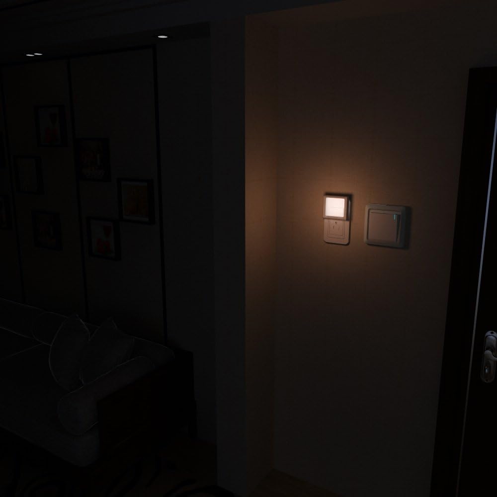 MAZ-TEK Dimmable Night Light for Kids Room – Warm White LED with Auto Sensor, Cool to the Touch