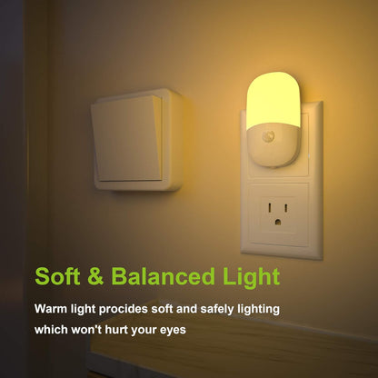 MAZ-TEK Motion Sensor Night Light – Flameless Stair and Hallway Safety Light for Fall Prevention at Night