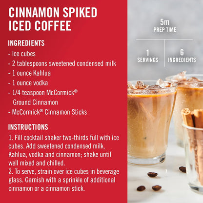 McCormick Cinnamon Sticks – Fragrant Simmer Companion for Yoga Room and Meditation Corners