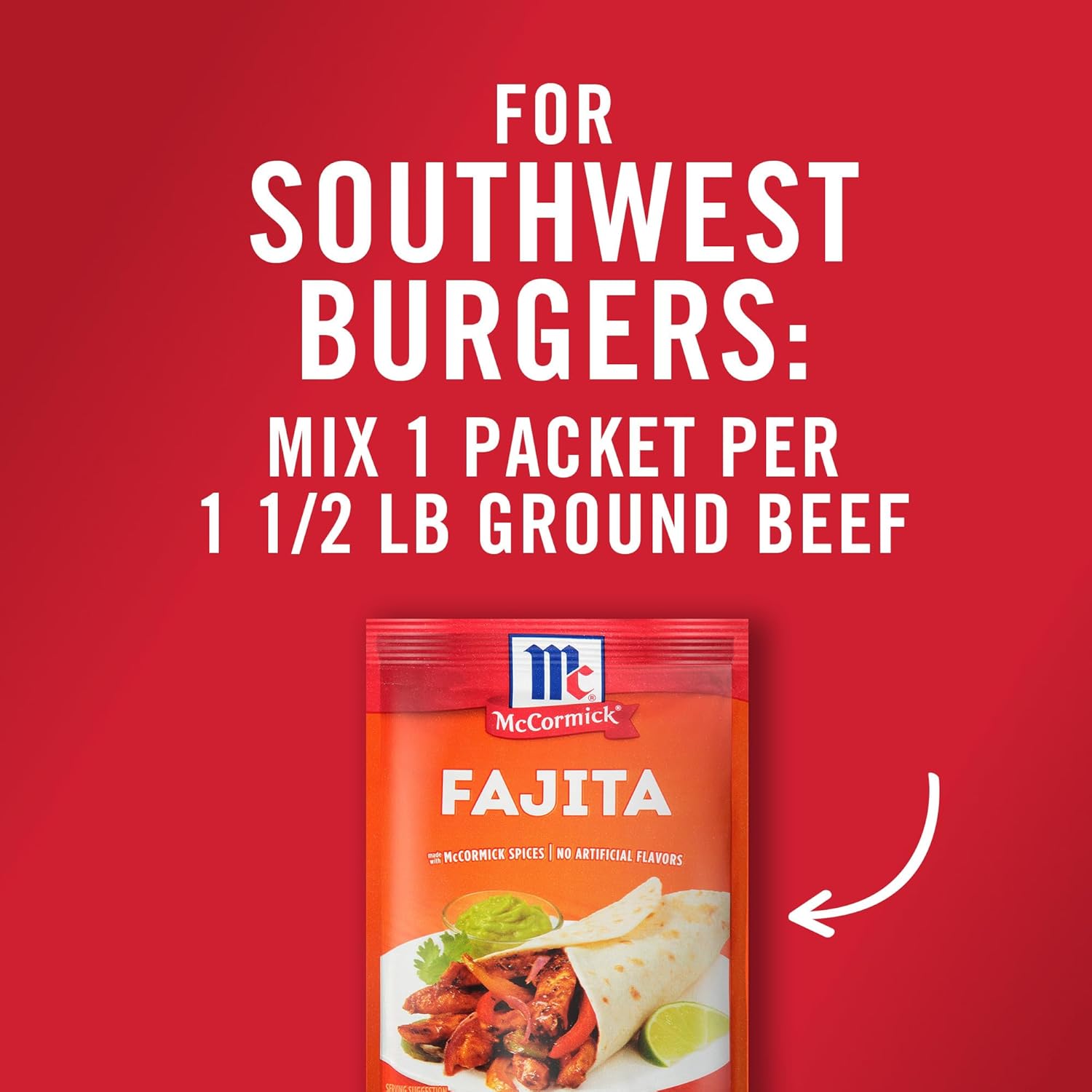McCormick Fajita Seasoning Mix – Family Kitchen Staple for 20-Minute Weeknight Chicken and Steak Fajitas