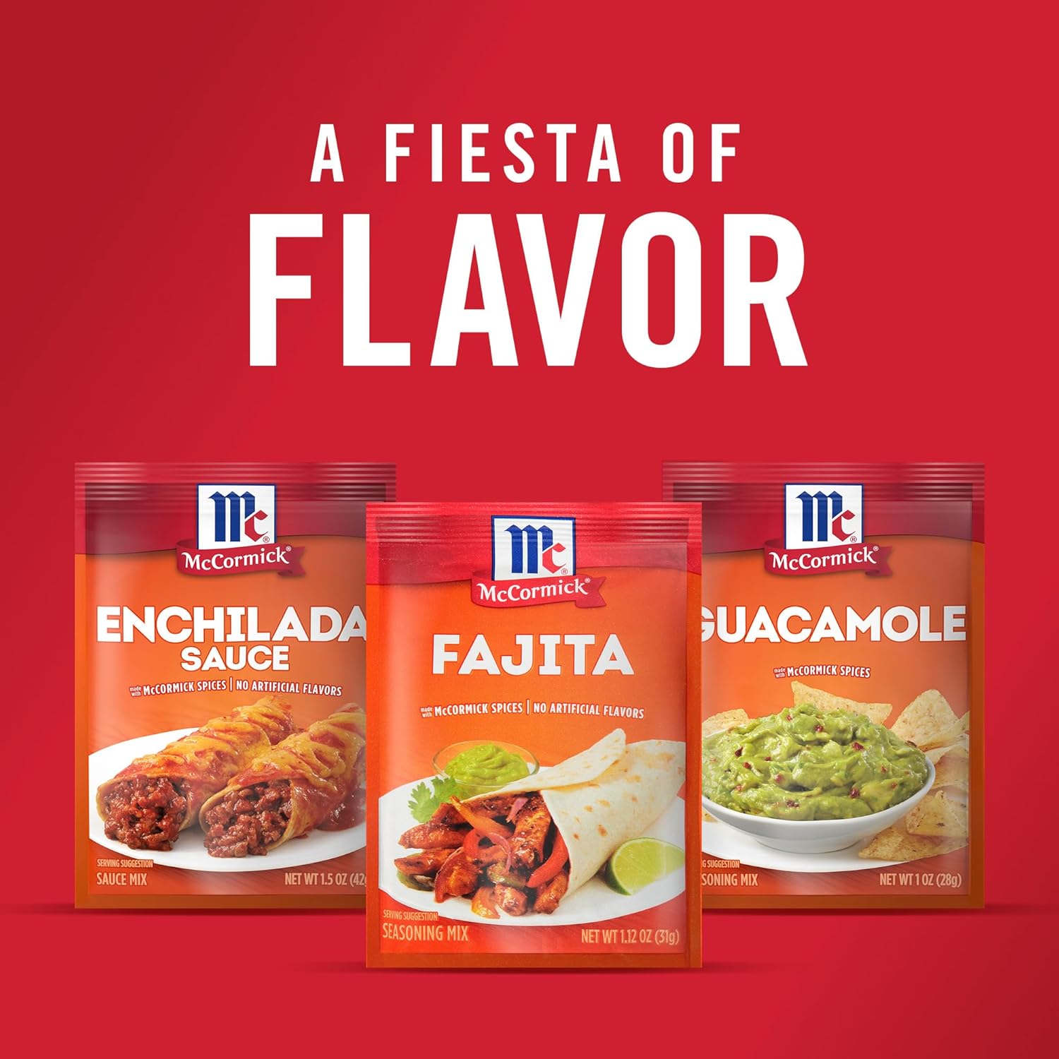 McCormick Fajita Seasoning Mix – Family Kitchen Staple for 20-Minute Weeknight Chicken and Steak Fajitas