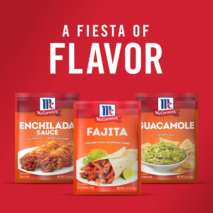 McCormick Fajita Seasoning Mix – Family Kitchen Staple for 20-Minute Weeknight Chicken and Steak Fajitas