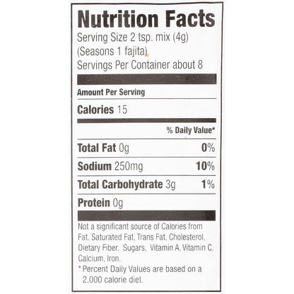 McCormick Fajita Seasoning Mix – Family Kitchen Staple for 20-Minute Weeknight Chicken and Steak Fajitas