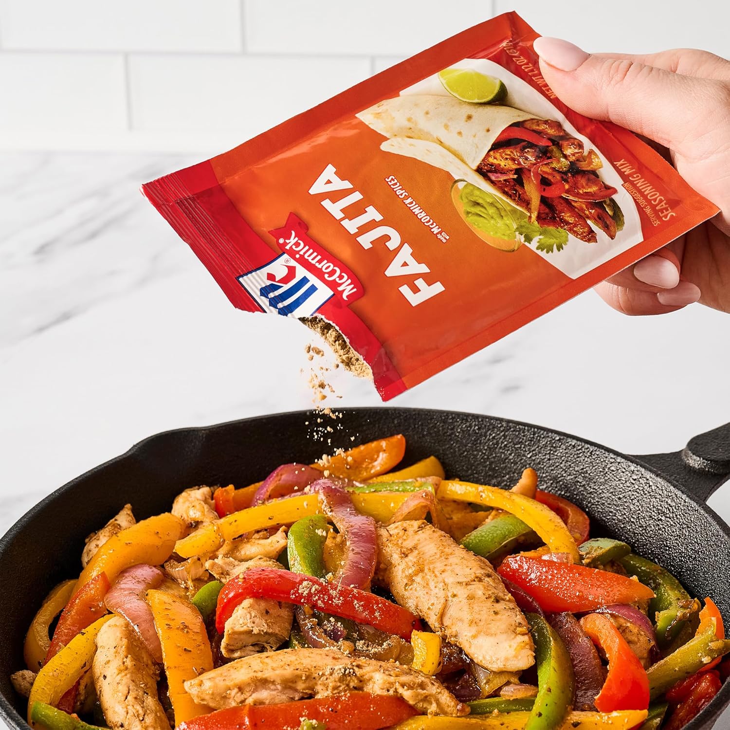 McCormick Fajita Seasoning Mix – Family Kitchen Staple for 20-Minute Weeknight Chicken and Steak Fajitas