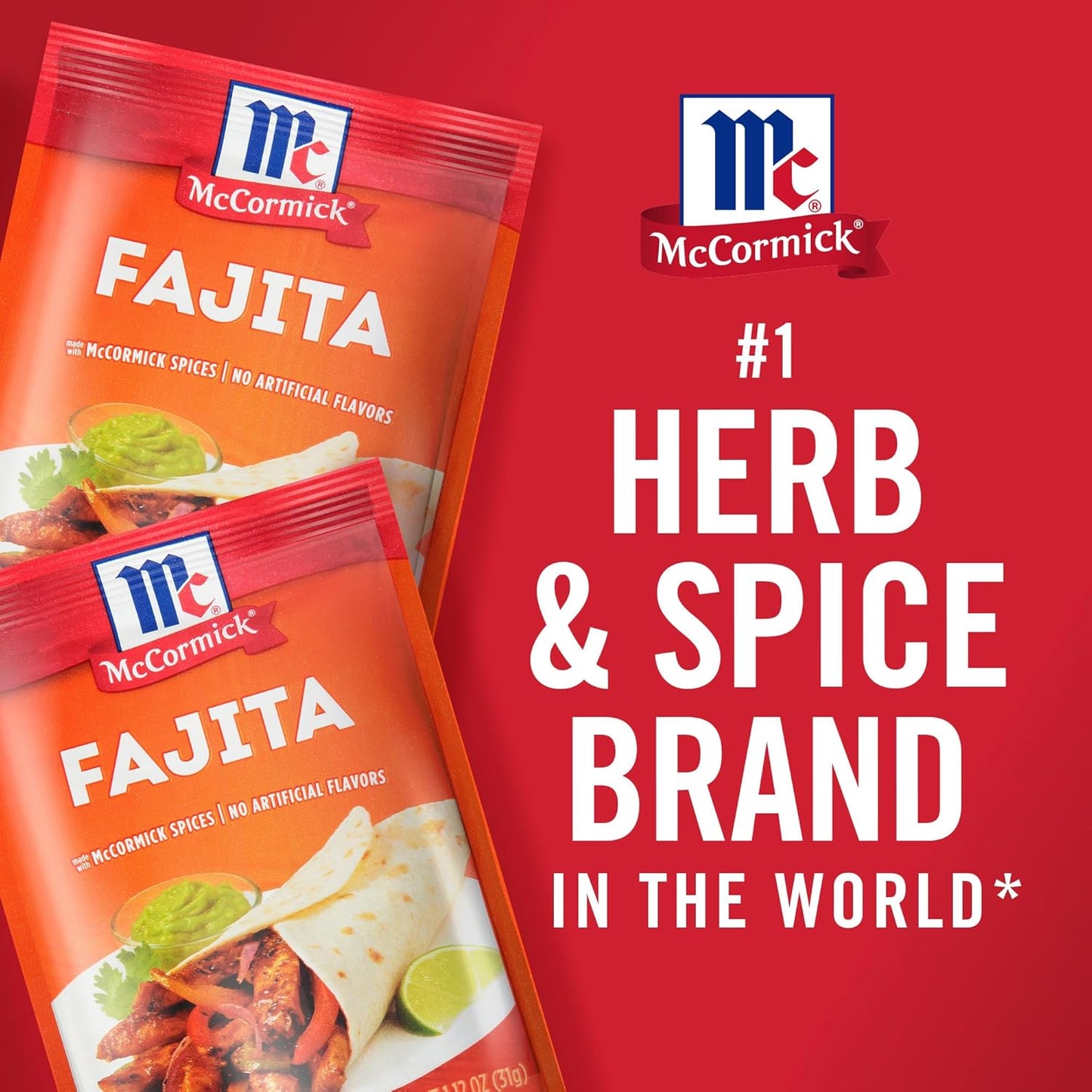 McCormick Fajita Seasoning Mix – Family Kitchen Staple for 20-Minute Weeknight Chicken and Steak Fajitas