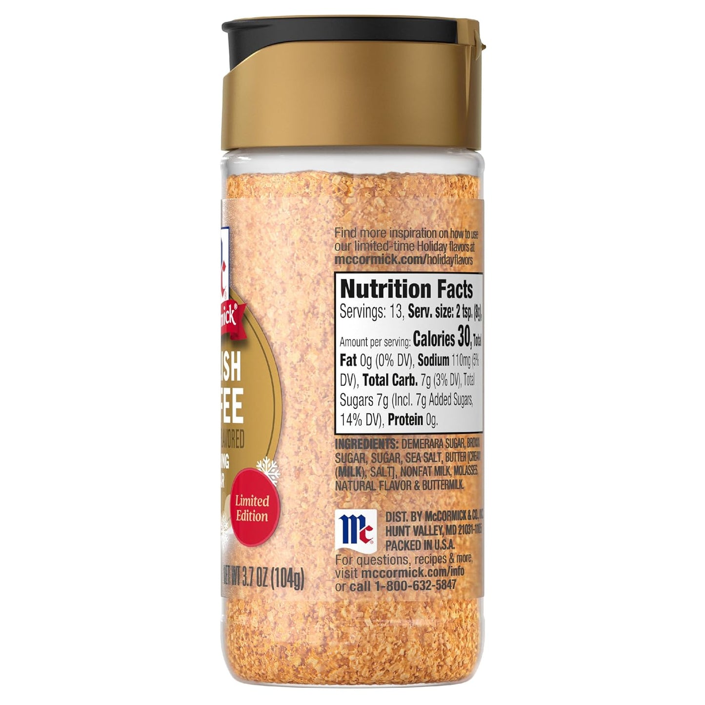 McCormick Finishing Sugar – Limited Edition Holiday Hostess Gift for Women, Festive Dessert & Cocktail Topping