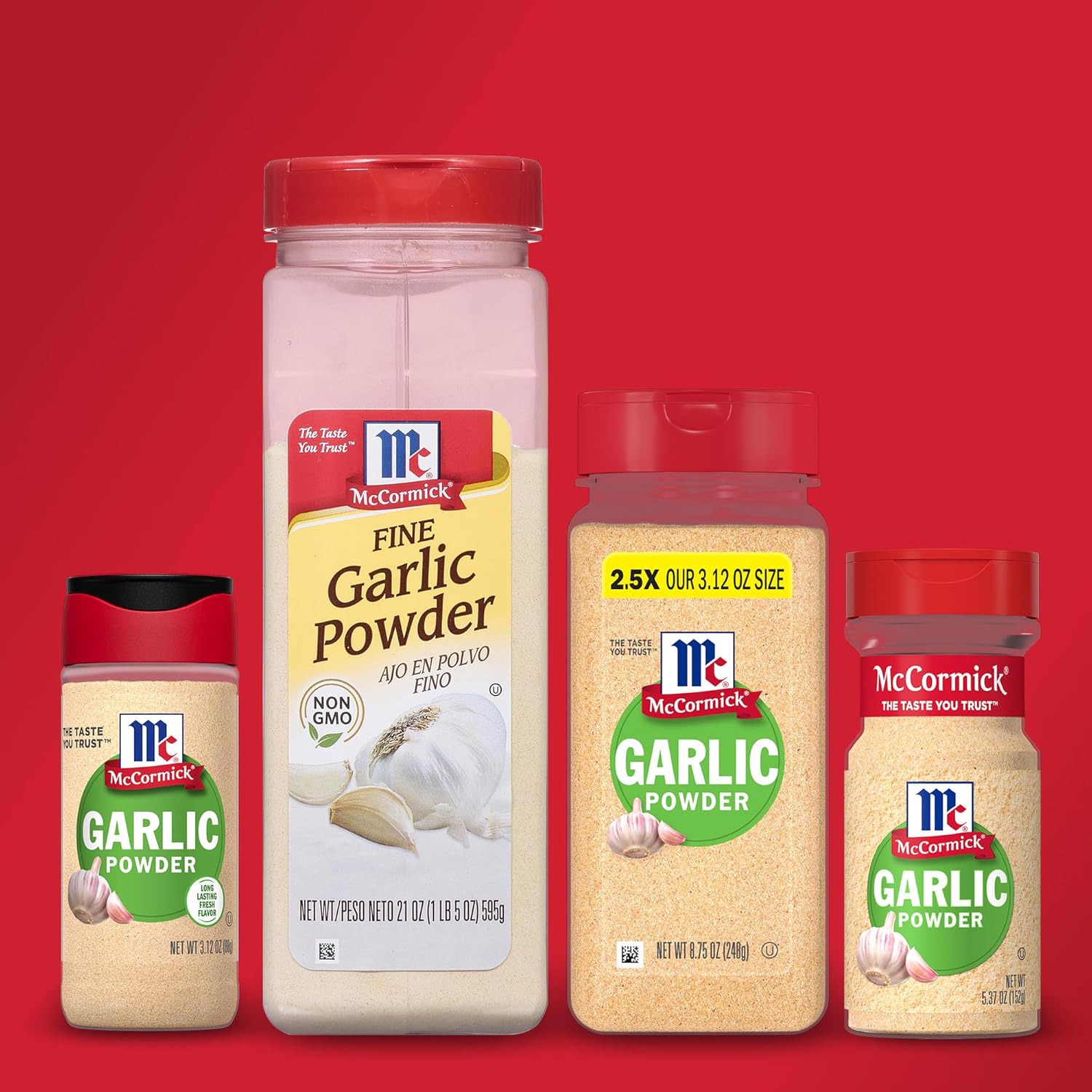 McCormick Garlic Powder – Mindful Pantry Staple for Clean-Label Home Cooking, 8.75 oz