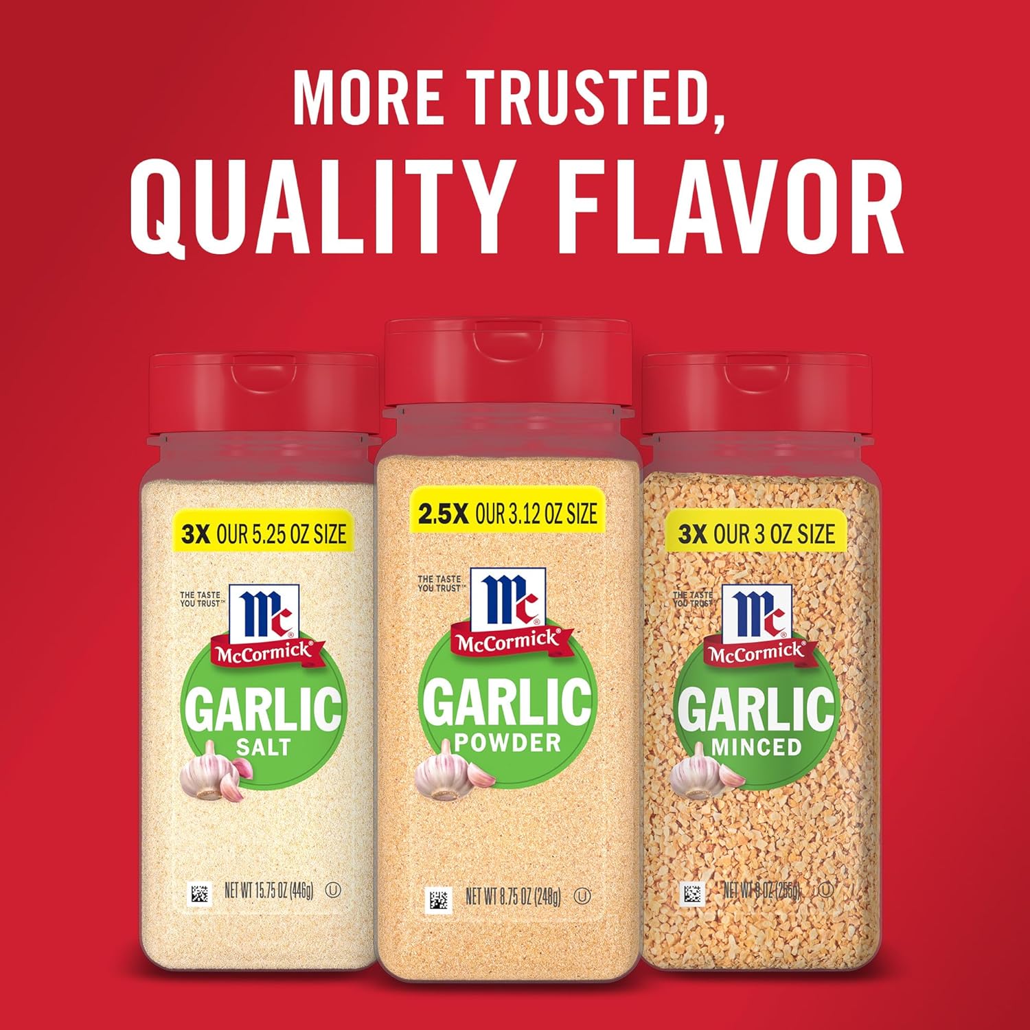 McCormick Garlic Powder – Mindful Pantry Staple for Clean-Label Home Cooking, 8.75 oz
