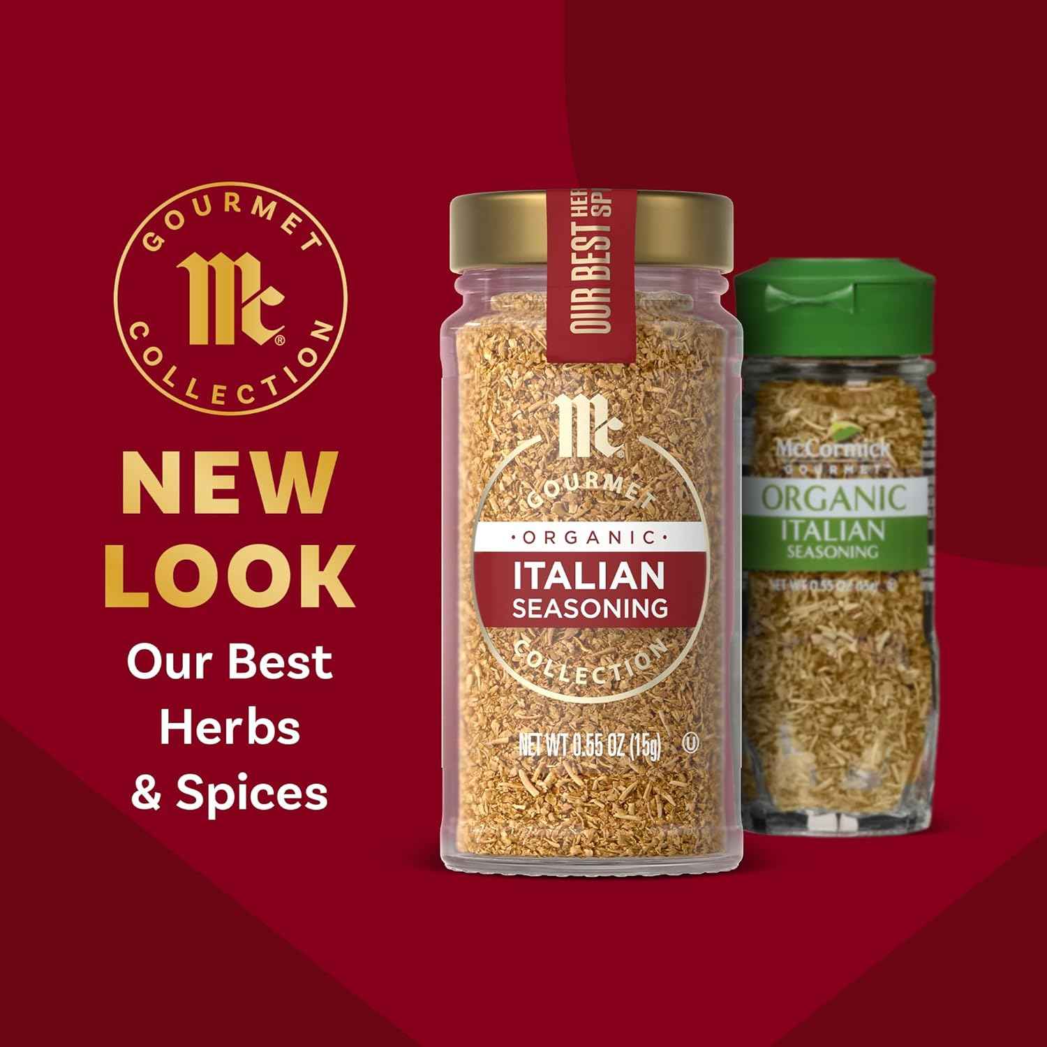 McCormick Gourmet Organic Italian Seasoning – Clean-Label Pantry Staple for Home Cooks Who Care About What They Eat