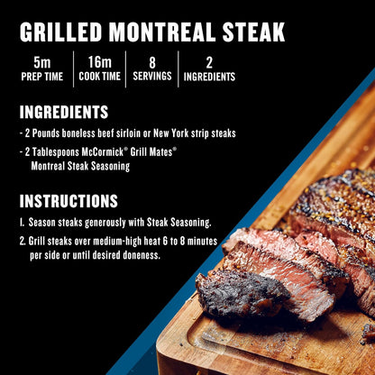 McCormick Grill Mates Montreal Steak Seasoning – Housewarming Gift Set for New Homeowners Who Love to Grill