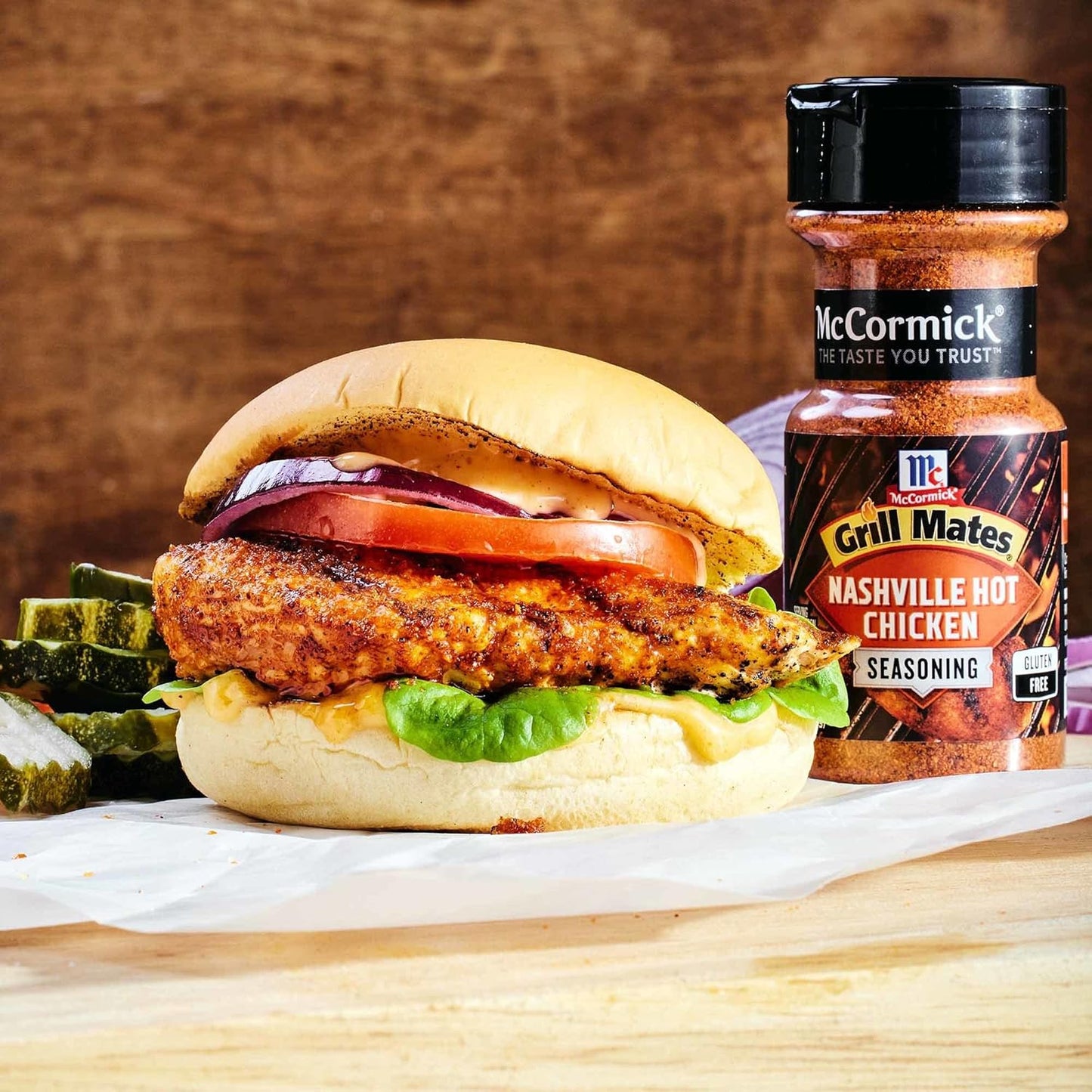 McCormick Grill Mates Nashville Hot Chicken Seasoning, 3 oz – Birthday Gift for Mom Who Loves Spicy Food