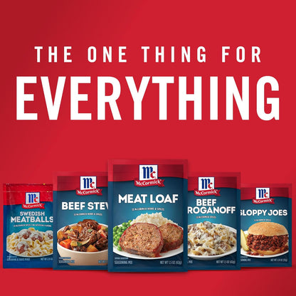 McCormick Meat Loaf Seasoning Mix – Quick Weeknight Dinner for Busy Home Cooks, 10-Minute Prep