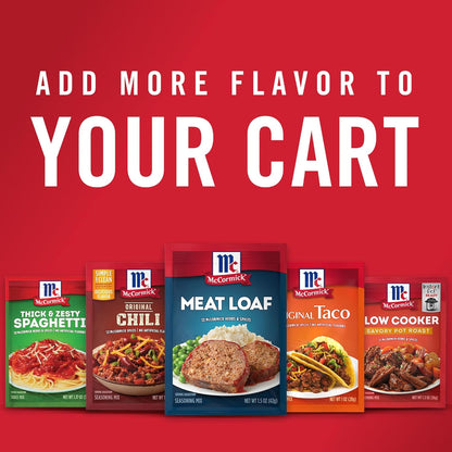 McCormick Meat Loaf Seasoning Mix – Quick Weeknight Dinner for Busy Home Cooks, 10-Minute Prep