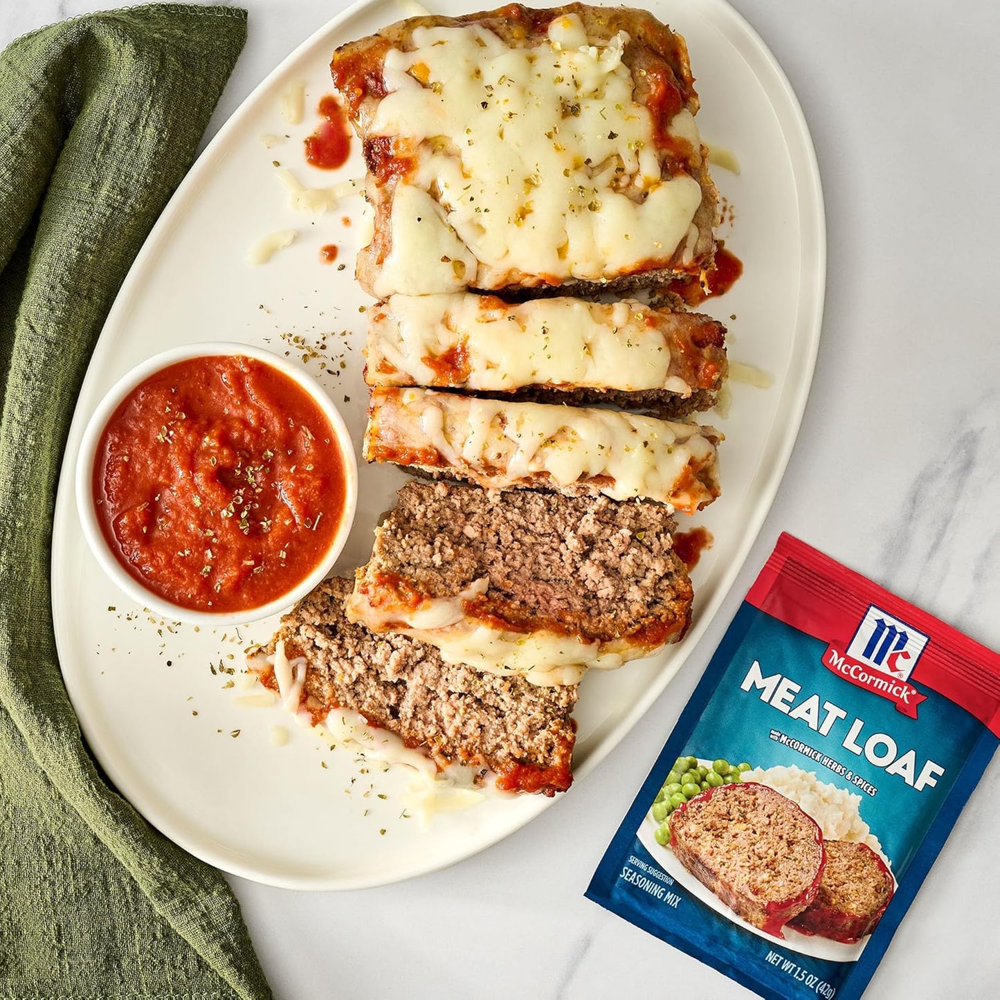 McCormick Meat Loaf Seasoning Mix – Quick Weeknight Dinner for Busy Home Cooks, 10-Minute Prep