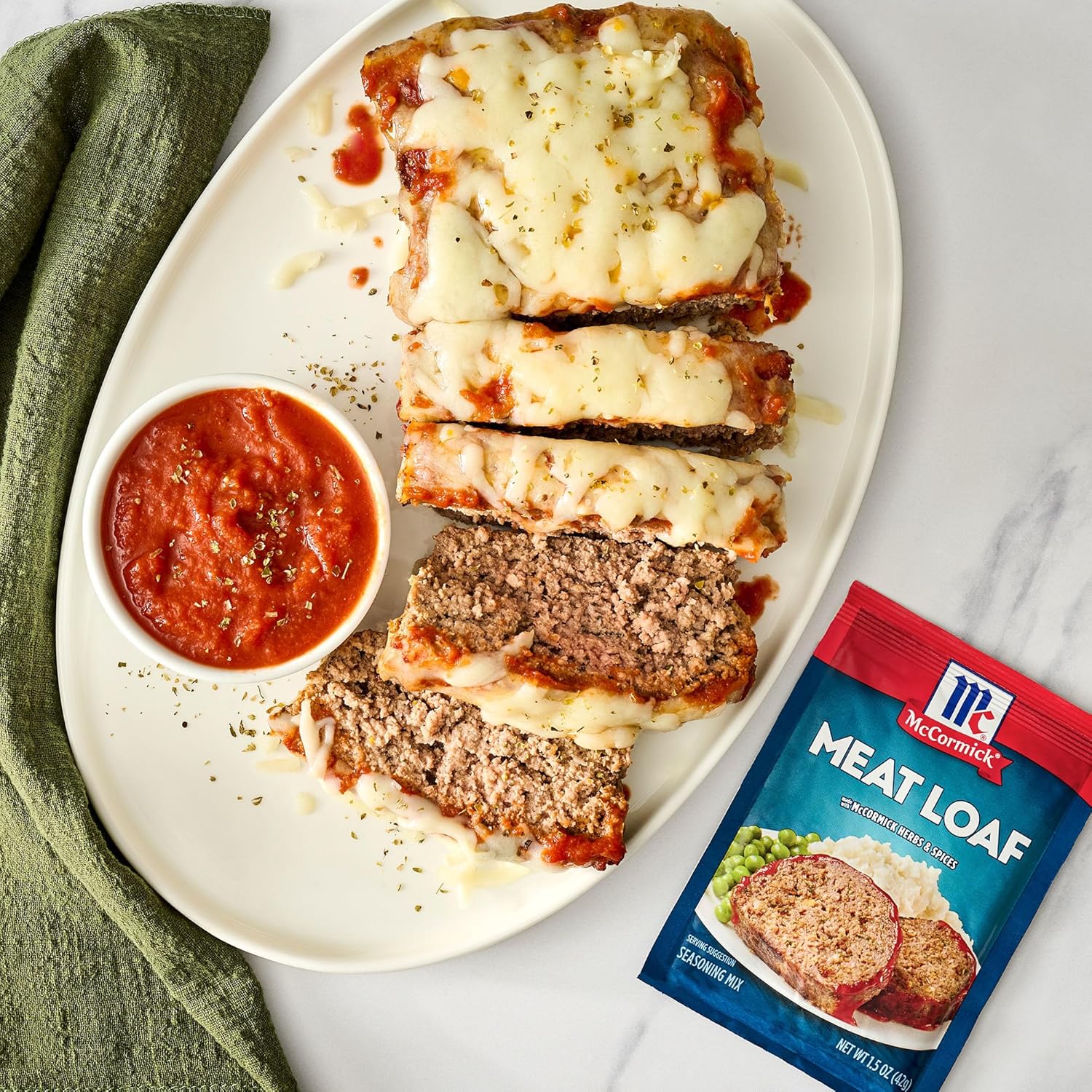McCormick Meat Loaf Seasoning Mix – Quick Weeknight Dinner for Busy Home Cooks, 10-Minute Prep