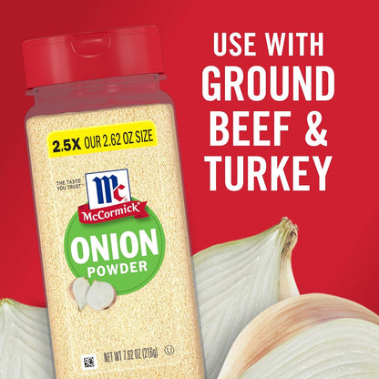 McCormick Onion Powder 7.62 oz – Weeknight Dinner Prep Spice for Busy Home Cooks