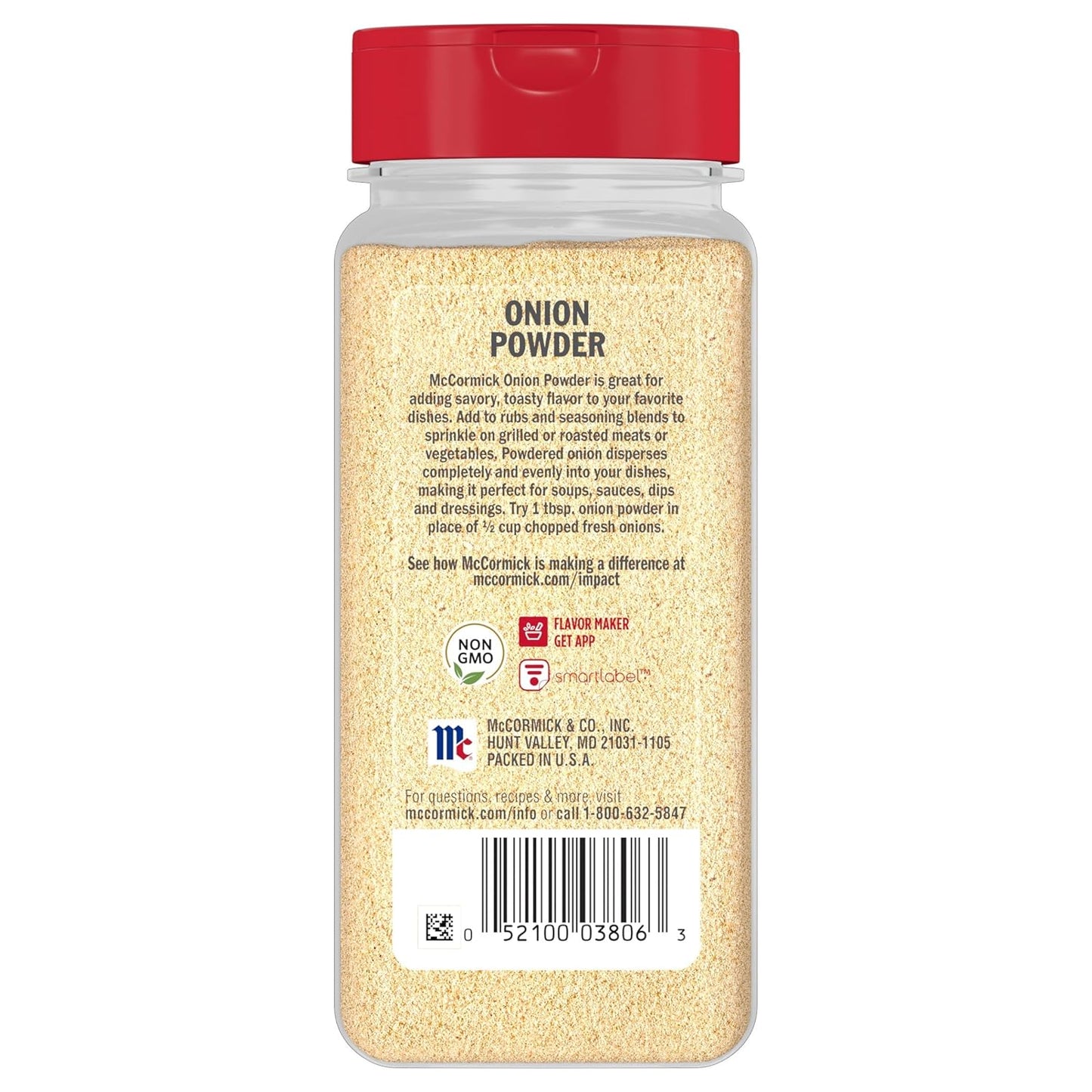 McCormick Onion Powder 7.62 oz – Weeknight Dinner Prep Spice for Busy Home Cooks