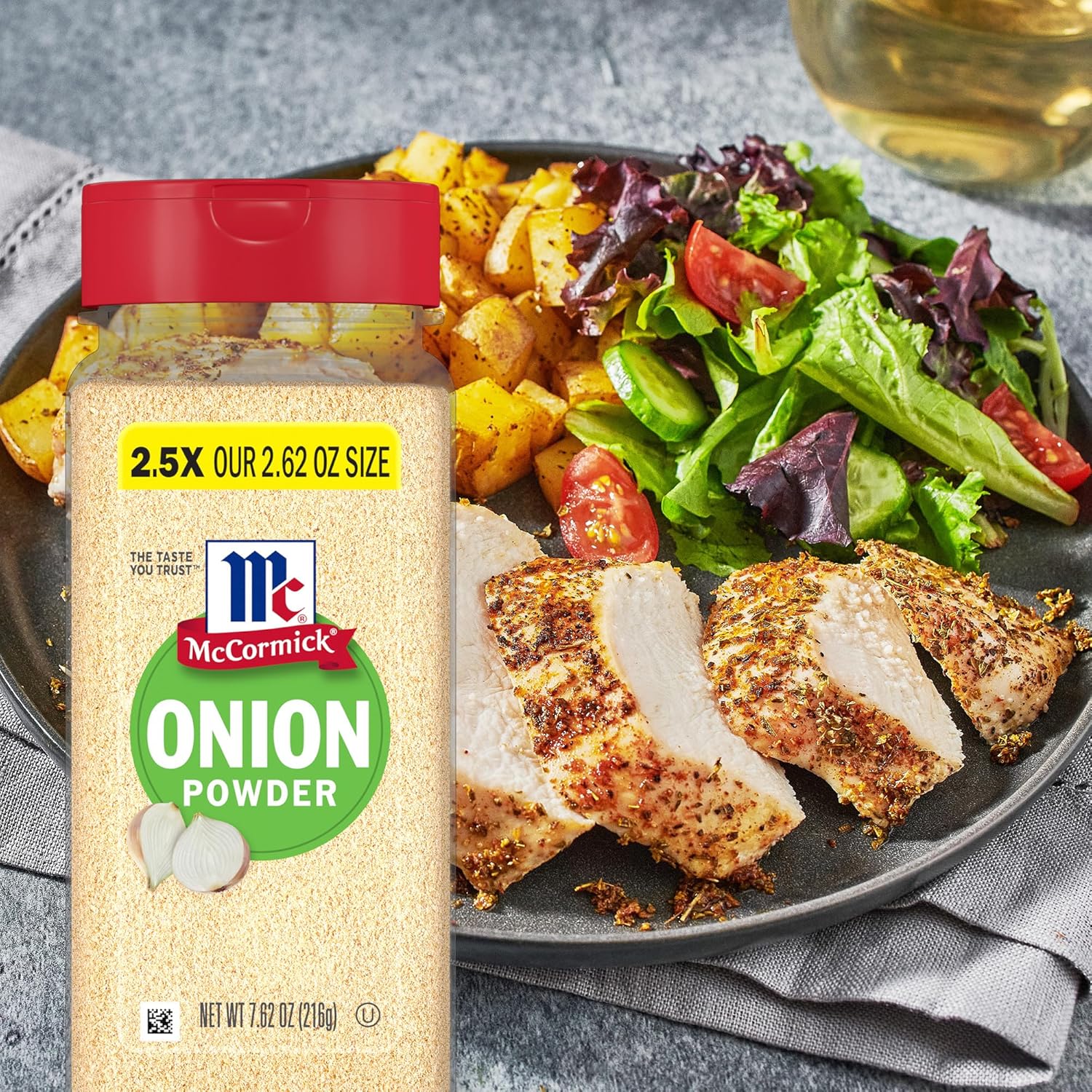 McCormick Onion Powder 7.62 oz – Weeknight Dinner Prep Spice for Busy Home Cooks