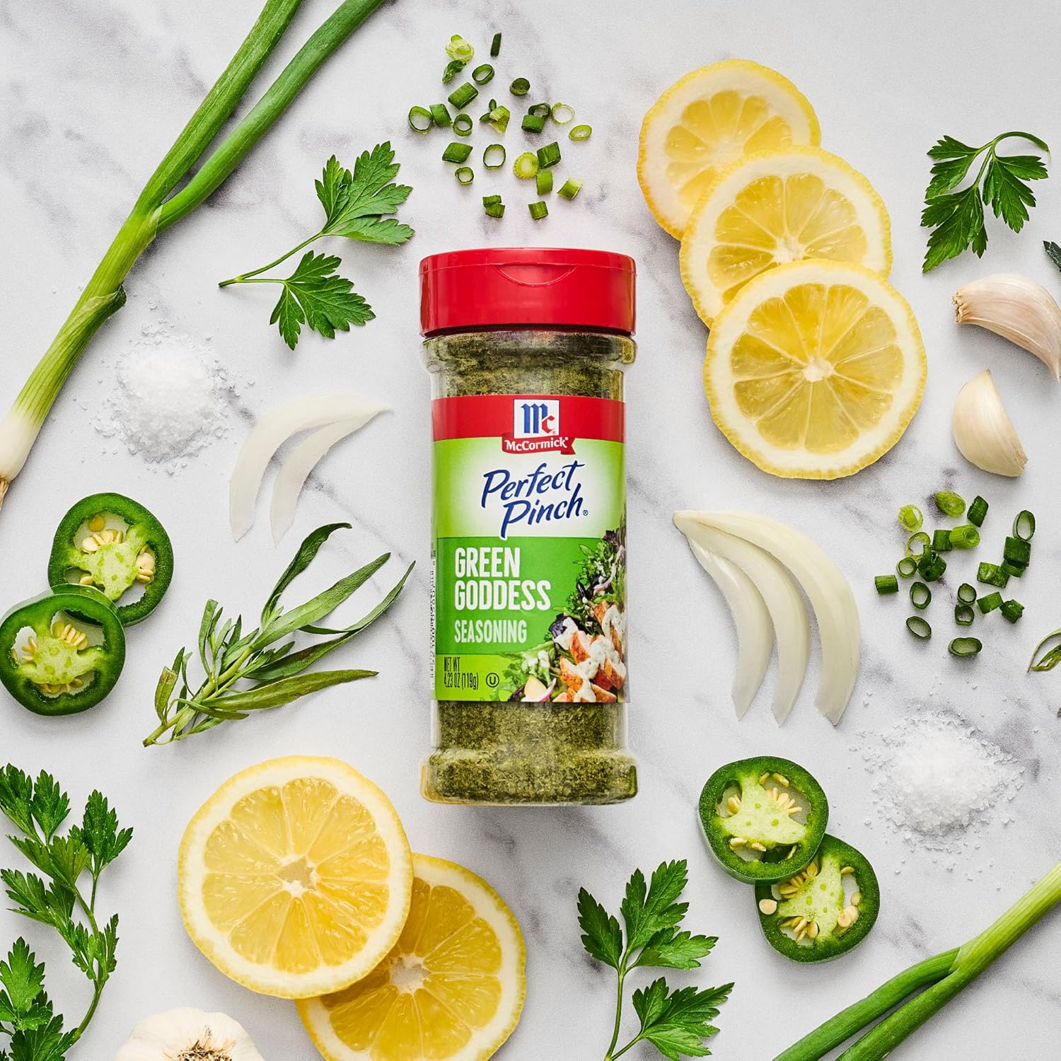 McCormick Perfect Pinch Green Goddess Seasoning – Mindful Home Cooking Spice for Calming Weeknight Dinners