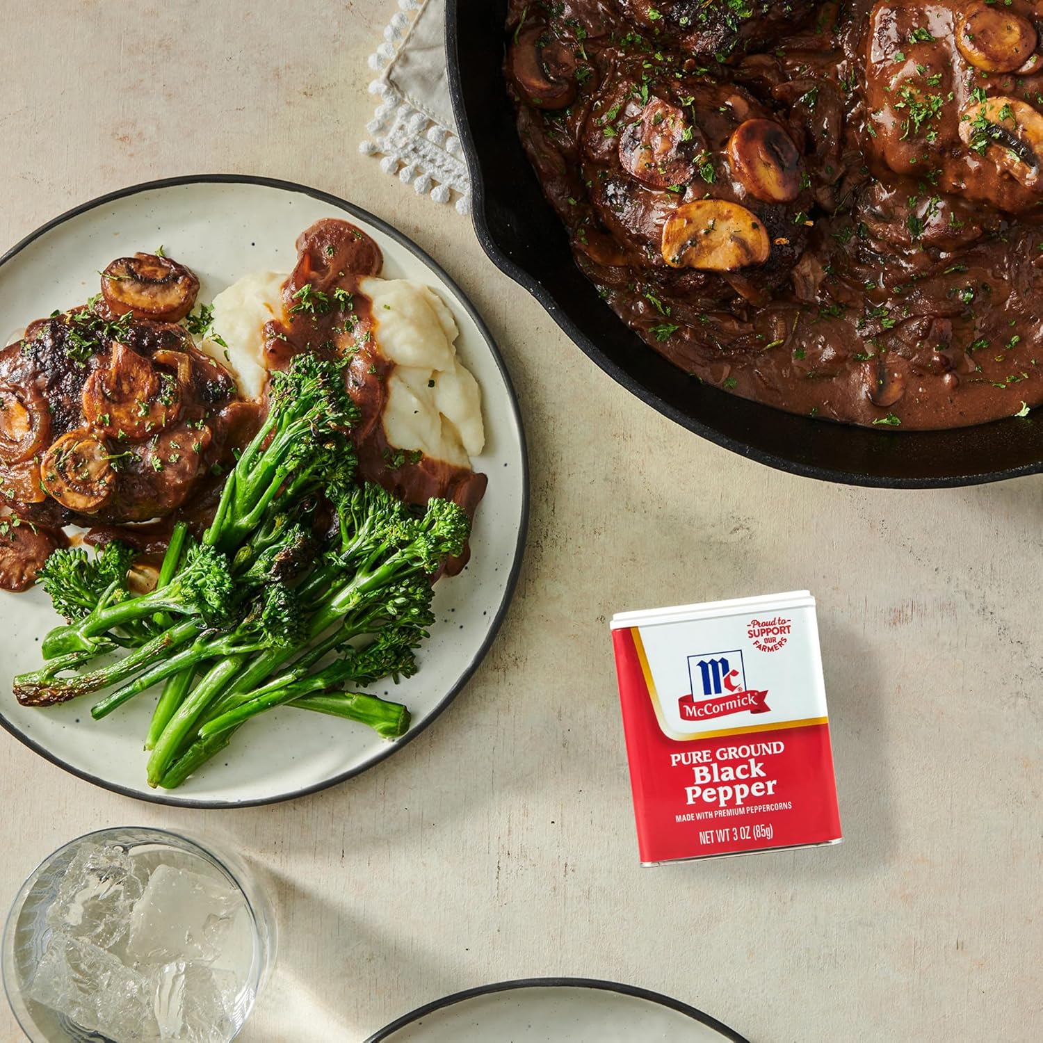 McCormick Pure Ground Black Pepper 3 oz – Clean-Ingredient Pantry Staple for Mindful Home Cooking