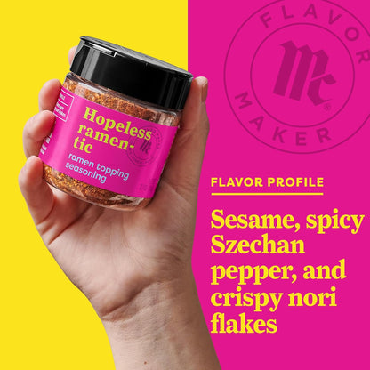 McCormick Ramen Topping Seasoning – Quick Weeknight Dinner Hack for Busy Home Cooks, 3.7 oz