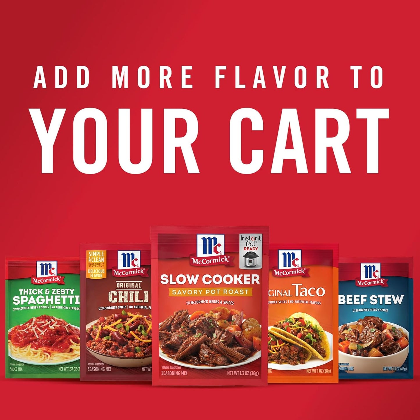 McCormick Slow Cooker Savory Pot Roast Seasoning – 10-Minute Active Prep for Hands-Off Weeknight Cooking
