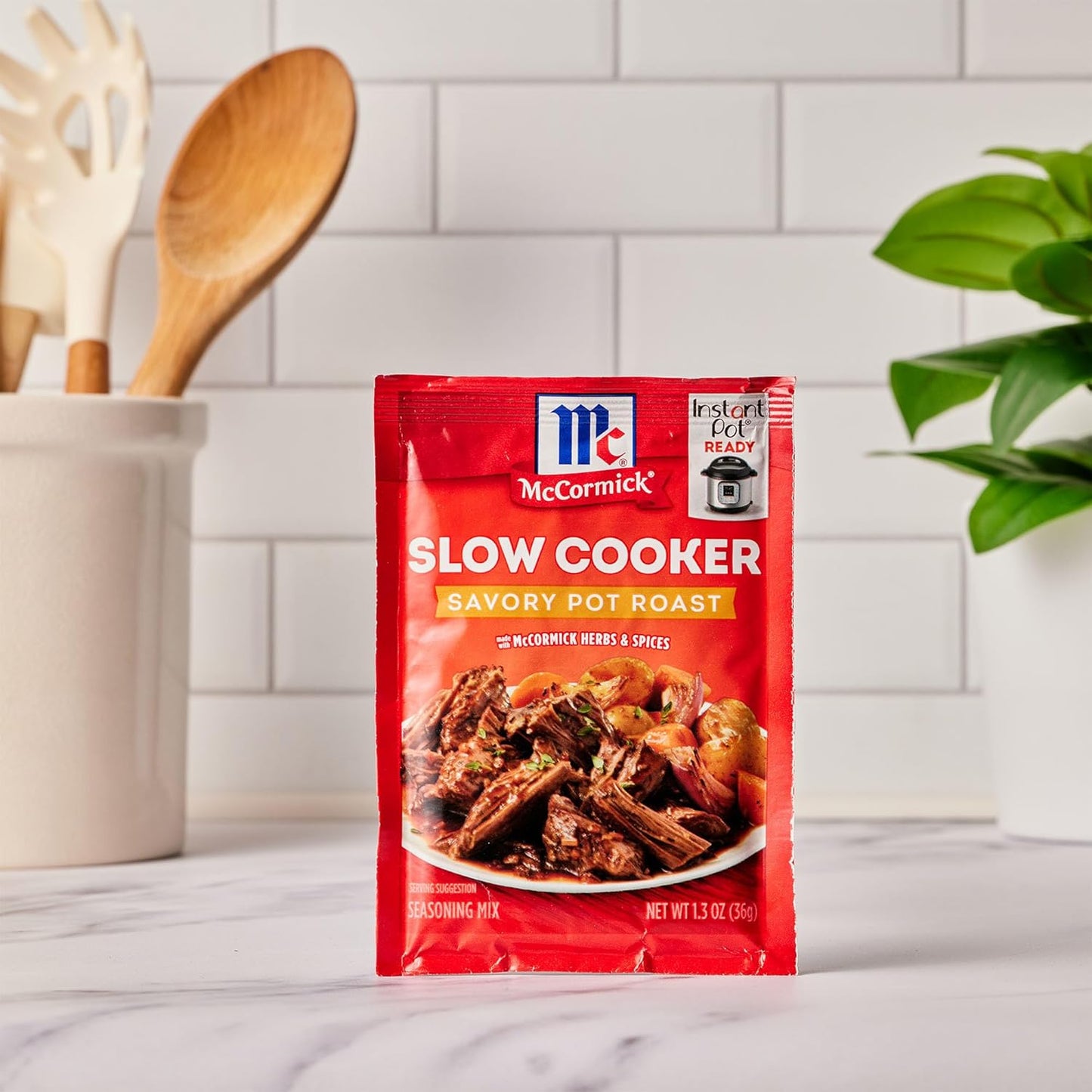 McCormick Slow Cooker Savory Pot Roast Seasoning – 10-Minute Active Prep for Hands-Off Weeknight Cooking