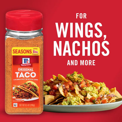 McCormick Taco Seasoning Mix – Family Taco Night Pantry Staple, 15-Minute Weeknight Dinner for Kids