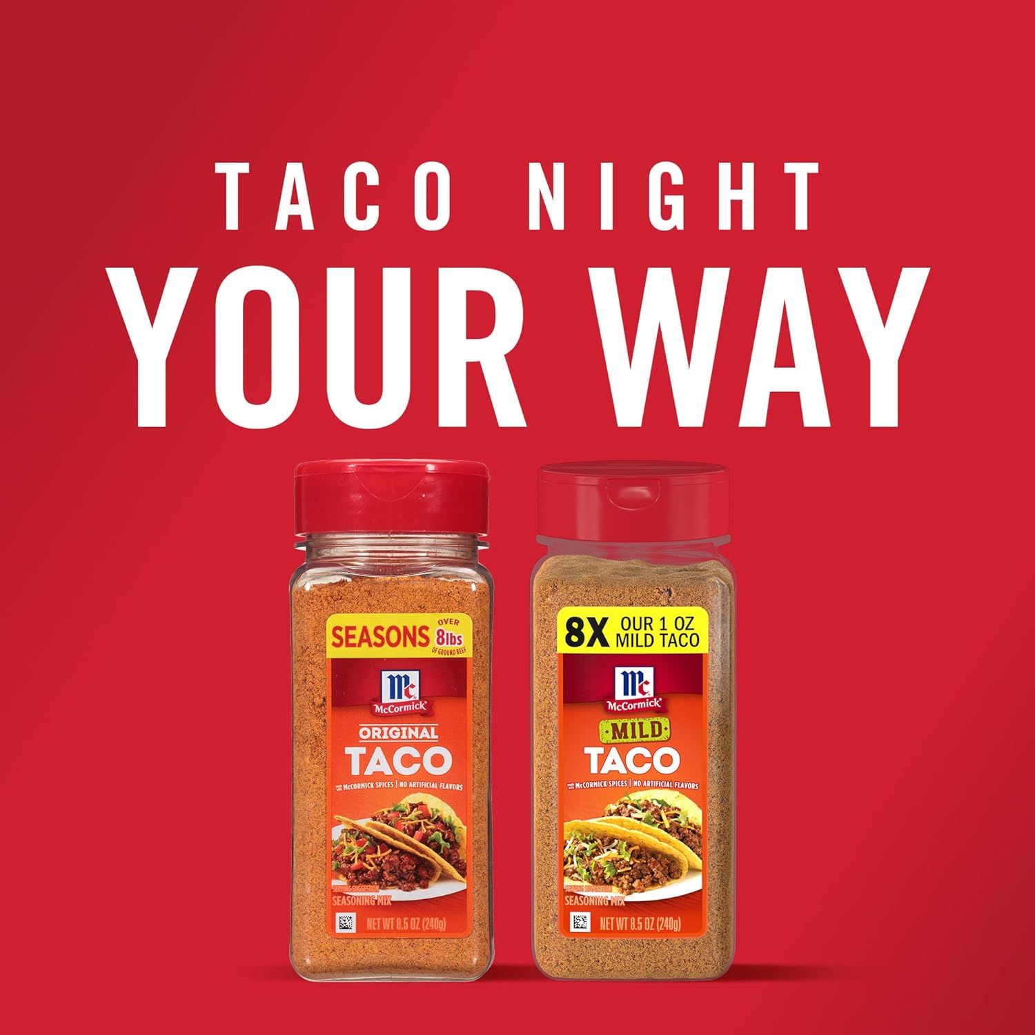 McCormick Taco Seasoning Mix – Family Taco Night Pantry Staple, 15-Minute Weeknight Dinner for Kids