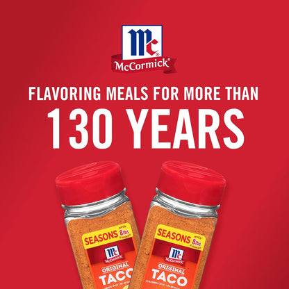 McCormick Taco Seasoning Mix – Family Taco Night Pantry Staple, 15-Minute Weeknight Dinner for Kids