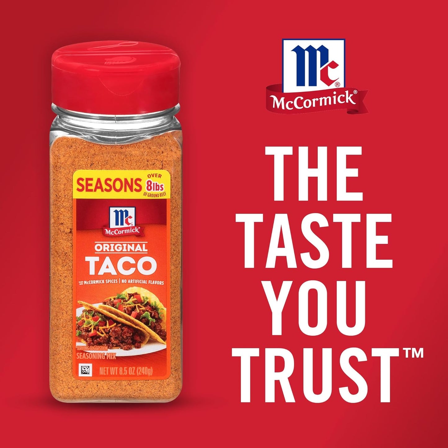 McCormick Taco Seasoning Mix – Family Taco Night Pantry Staple, 15-Minute Weeknight Dinner for Kids
