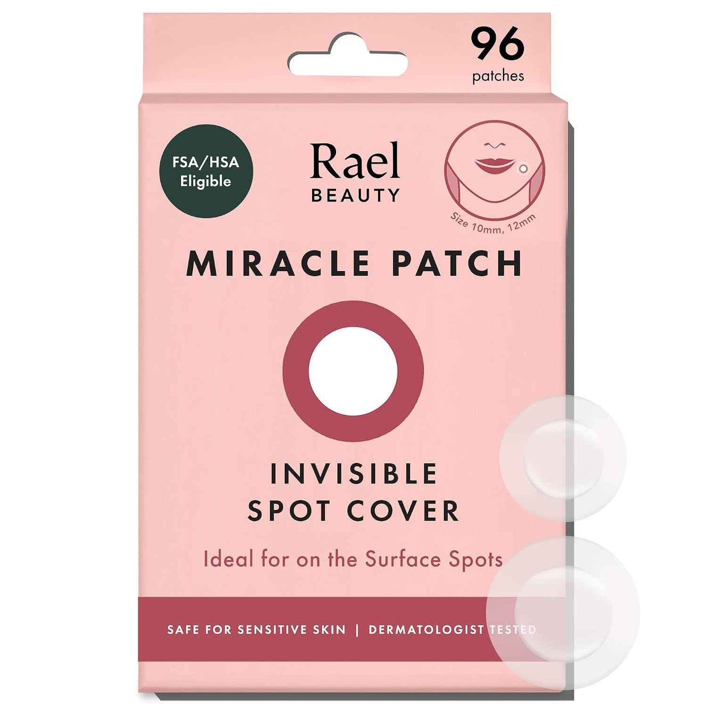 Rael Miracle Spot Cover – Self-Care Gift Set Pick for Mom, Invisible Blemish Patches for Daily Spot Treatment