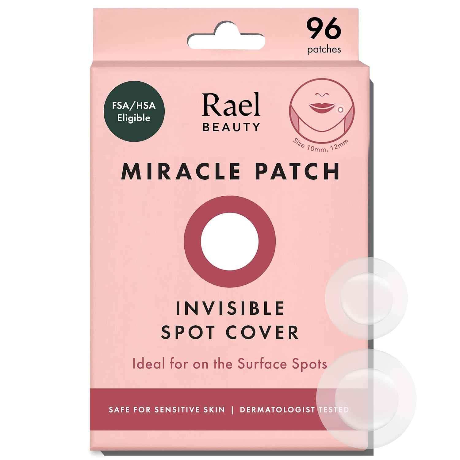 Rael Miracle Spot Cover – Self-Care Gift Set Pick for Mom, Invisible Blemish Patches for Daily Spot Treatment