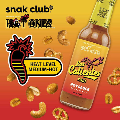 Snak Club x Hot Ones Hot Habanero Snack Mix – Novelty Birthday Gift for Hot Ones Super Fans and Spicy Food Lovers, 10 oz Shareable Bag