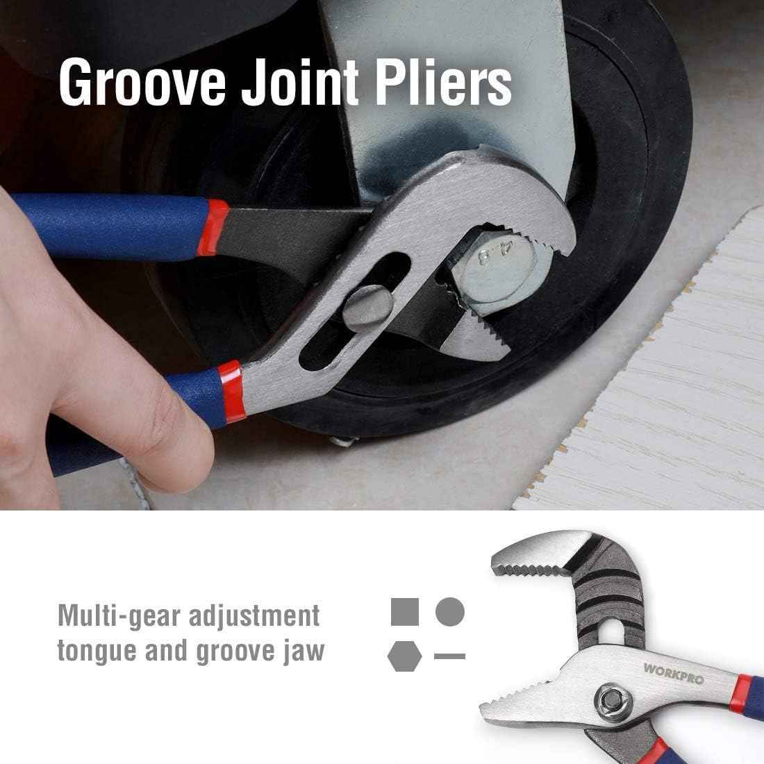 WORKPRO 6-Piece Pliers and Wrench Set – Efficient DIY Tool Kit for Furniture Assembly and Home Projects