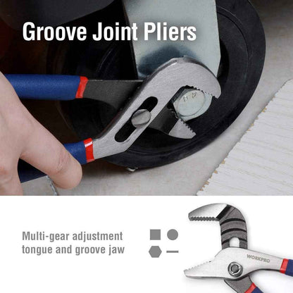 WORKPRO 6-Piece Pliers and Wrench Set – Efficient DIY Tool Kit for Furniture Assembly and Home Projects