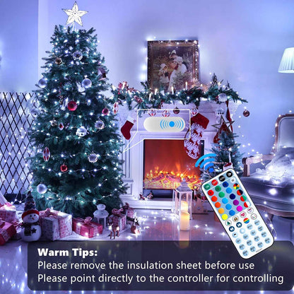 BrizLabs Color Changing Fairy Lights with Auto Timer – Safe Cool to Touch String Lights for Kids Bedroom, Nursery, and Playroom