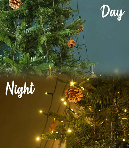 LumInno Hanging Fairy Lights – Living Room Aesthetic Accent with Warm White 400 LEDs and Auto Timer
