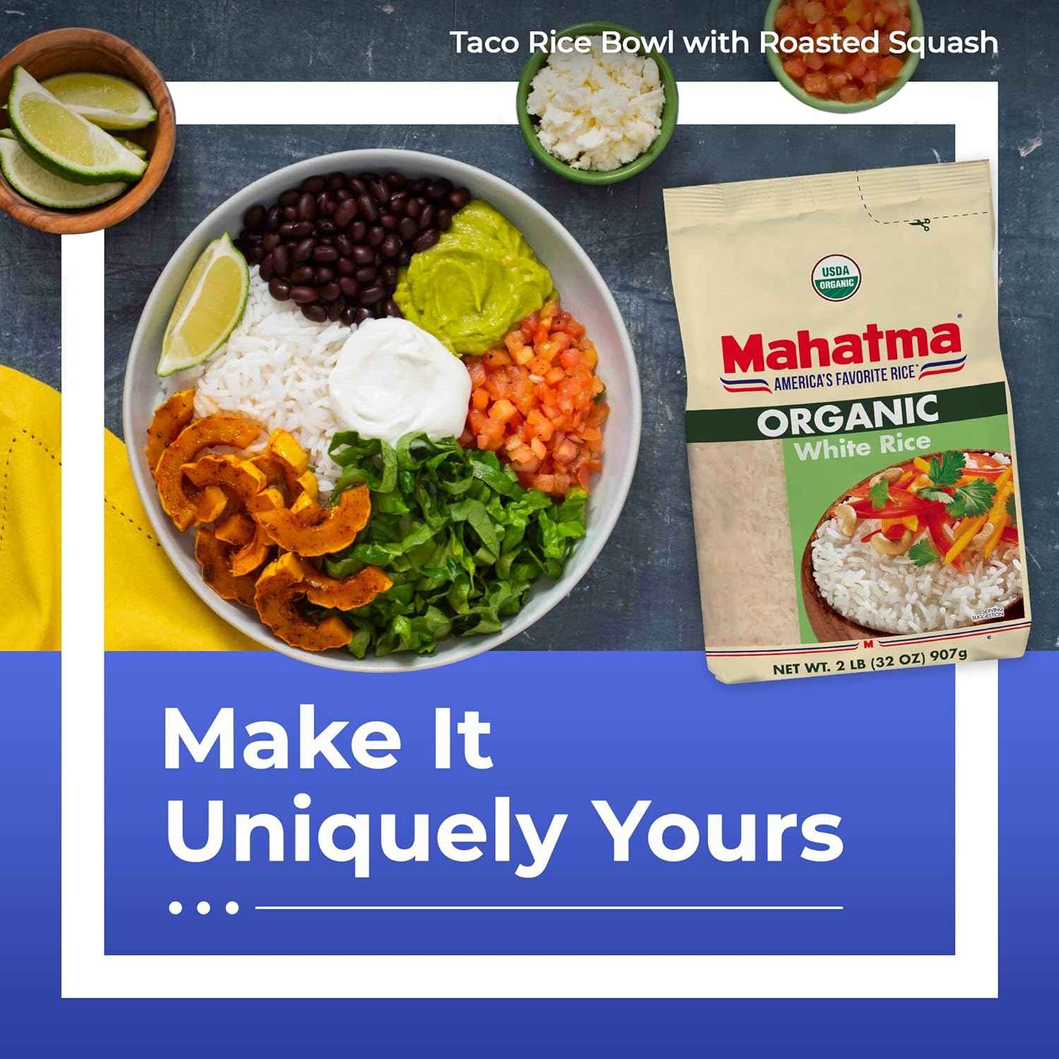 Mahatma Organic White Rice, 2lb – Mindful Meal Prep Staple for Clean Eating