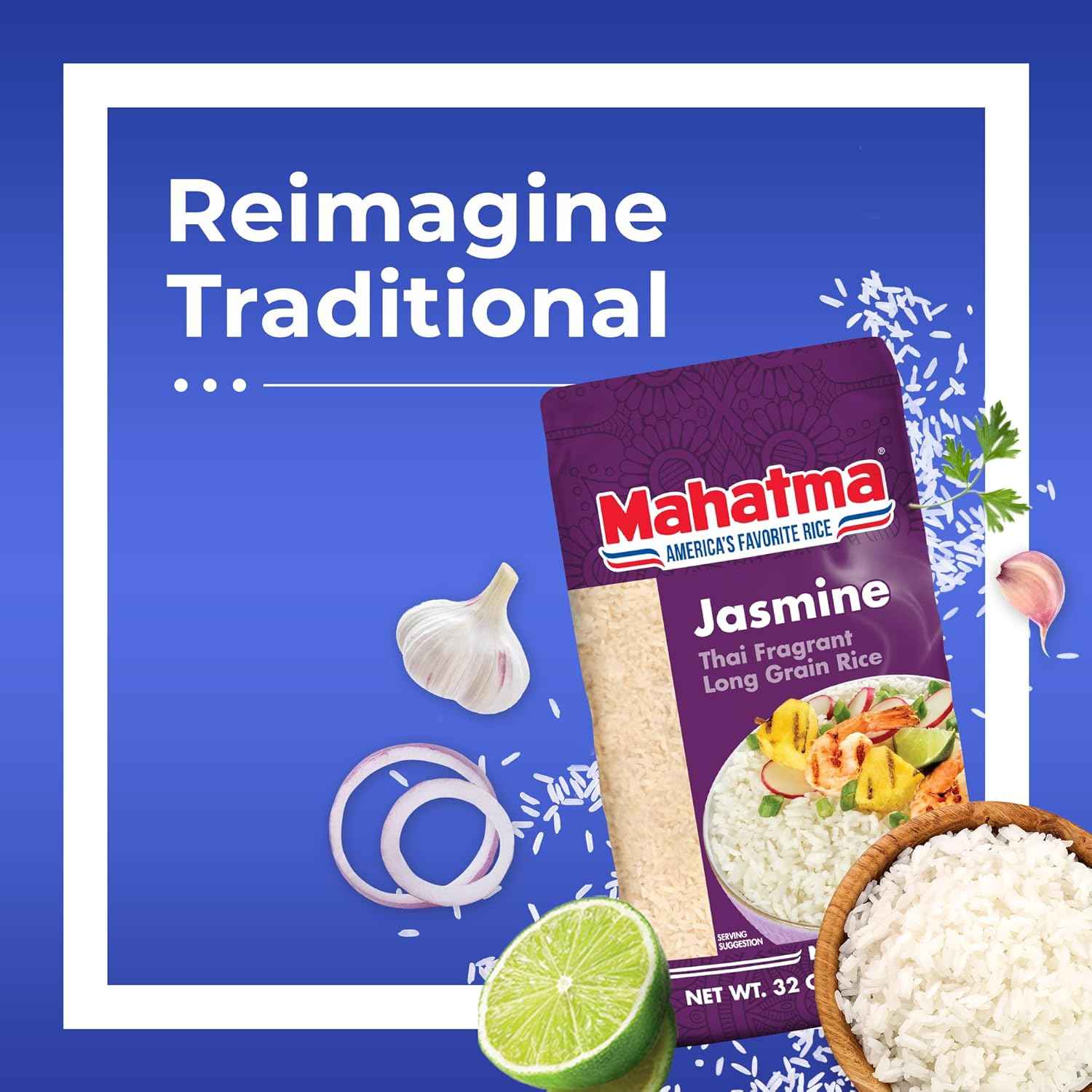 Mahatma Jasmine Rice 2 lb – Clean-Ingredient Pantry Staple for Mindful Home Cooking