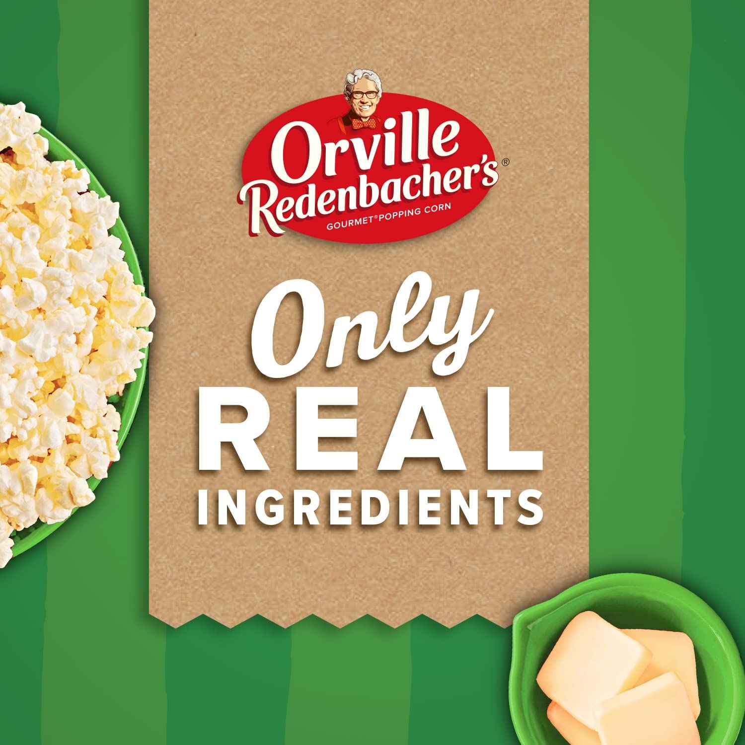 Orville Redenbacher's SmartPop! Butter Microwave Popcorn 12-Count – 94% Fat Free, Gluten-Free Snack for Home Office and Mindful Snacking